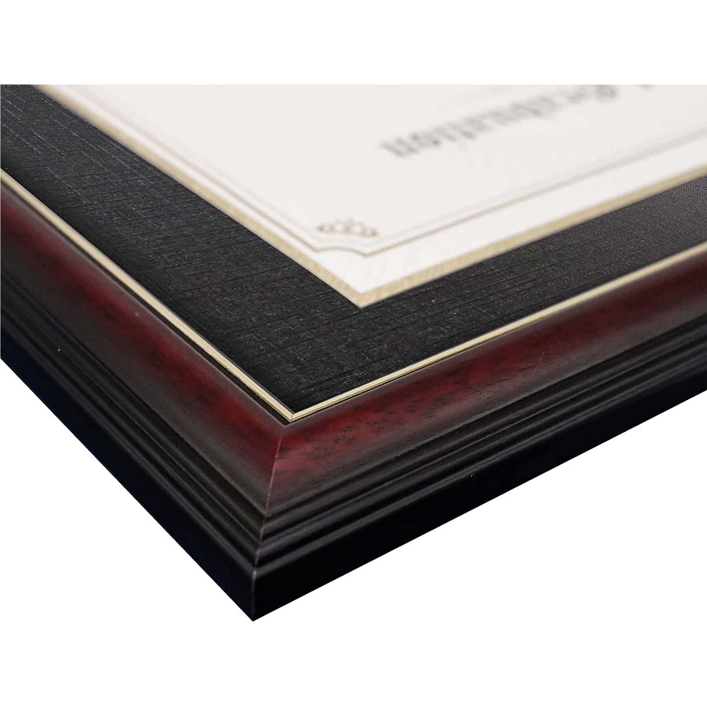 Certificate Document Diploma Real Wood Frame with Mat for 8.5" x 11" - 13 Colors Available