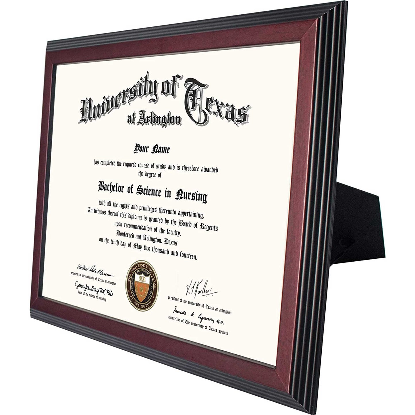 Certificate Document Diploma Solid Wood Frame for 8.5" x 11"