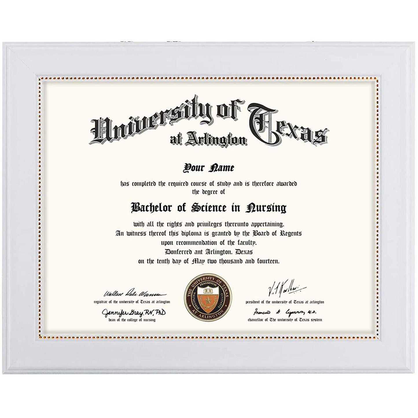 Certificate Document Diploma Recycled Polystyrene Frame for 8.5" x 11" - 2 Colors Available