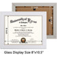 Certificate Document Diploma Recycled Polystyrene Frame for 8.5" x 11" - 2 Colors Available