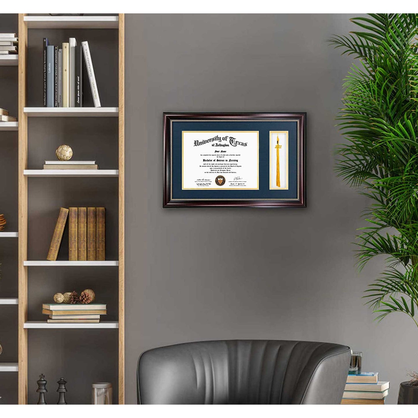 Certificate Document Diploma Recycled Polystyrene Frame with Tassel Holder for 8.5" x 11" - 4 Colors Available