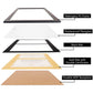 Double Certificate Document Diploma Recycled Polystyrene Frame for 8.5" x 11" - 4 Colors Available