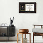 Certificate Document Picture Mahogany Frame with Black Gold Double Mat