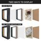 Shadow Box Frame Wood Display Case with Linen Back in 6 Sizes