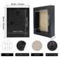 Shadow Box Frame Wood Display Case with Linen Back in 6 Sizes