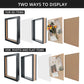 Shadow Box Frame Wood Display Case with Linen Back in 6 Sizes