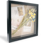 Shadow Box Frame Wood Display Case with Linen Back in 6 Sizes