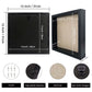 Shadow Box Frame Wood Display Case with Linen Back in 6 Sizes