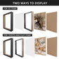 Shadow Box Frame Wood Display Case with Linen Back in 6 Sizes