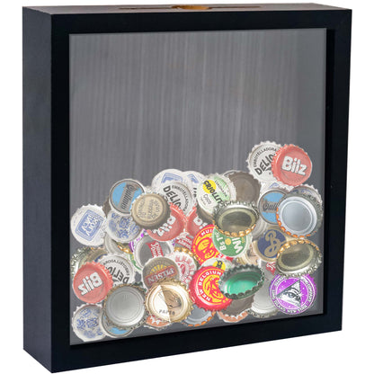 Shadow Box Frame Wood Collection Case With Slot on top - 4 Sizes Available