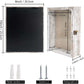 Rustic White Real Glass Shadow Box Frame Window Door With Hinge in 4 Sizes