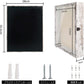 Rustic White Real Glass Shadow Box Frame Window Door With Hinge in 4 Sizes