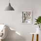 Rustic White Real Glass Shadow Box Frame Window Door With Hinge in 4 Sizes