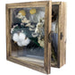 Carbonized Black Shadow Box Frame Real Glass Window Door with Hinge - 5 Sizes Available