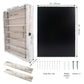 Rustic White Real Glass Shadow Box Frame Window Door with Removable Shelves in 2 Sizes